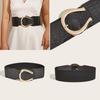 Buckle Fashion Gold Decoration Women Casual Wide Waist Belt For Use Daily