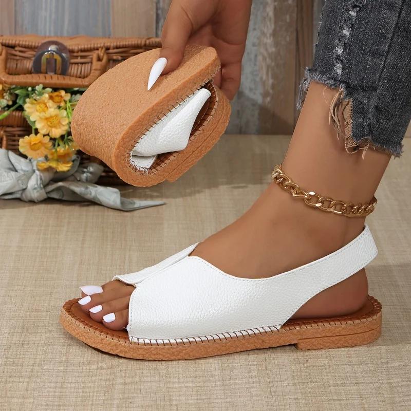 Fashion Women Flat Sandals Summer Fashion  Comfortable Sandals Woman New Outdoor Fashion Open Toe Shoes for Women Sandalias De Mujer