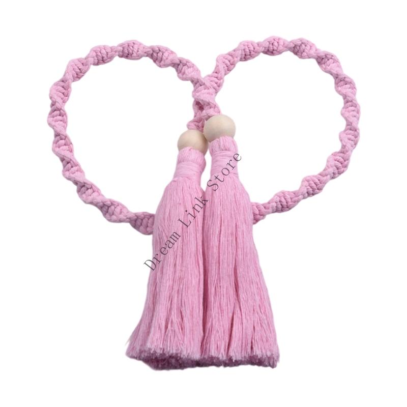 Curtain Tiebacks Rope,Decorative Handmade Tie Backs Curtain Holdbacks Holders Cord for Window Drapes Outdoor Indoor