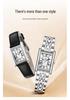 SK Women's Retro Quartz Watch with Genuine Leather Strap - Waterproof, Versatile, Small Square Dial