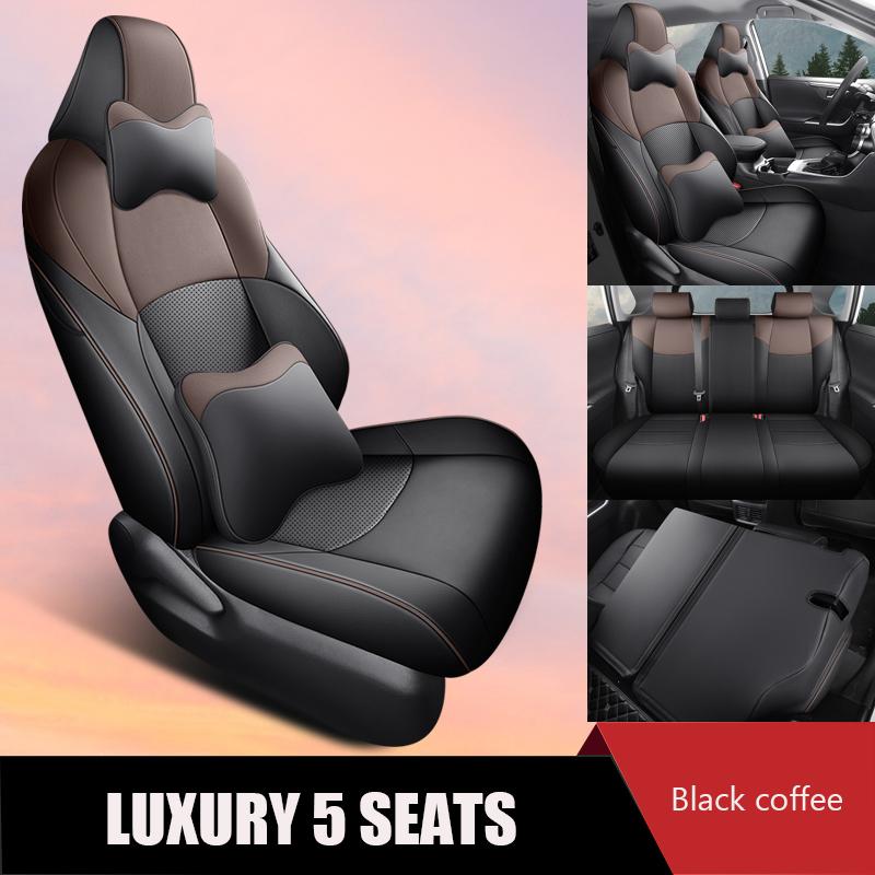 Full Coverage Car Seat Covers For Toyota CHR 2020-2025 Leather Interior Non-slip Seat Cushion Protective Automotive Parts