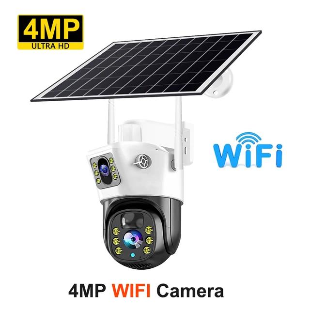 4MP/8MP HD WiFi Outdoor Wireless PTZ Solar IP Eingebauter Akku Videoüberwachungskamera V380 Pro Wasserdichte Kamera