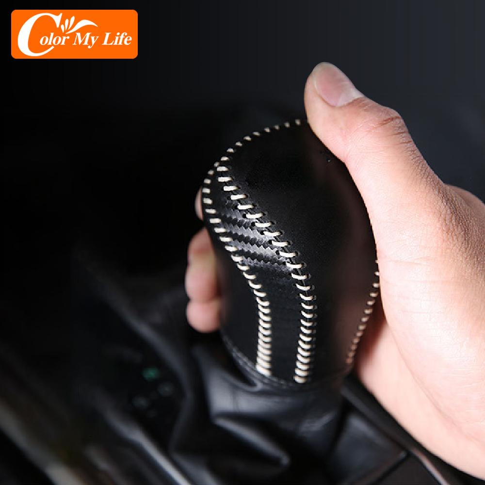 Auto Schalthebelmanschetten für Toyota Camry 70 Corolla    AT Leder Innenraum Schalthebelknauf Kopf Abdeckung