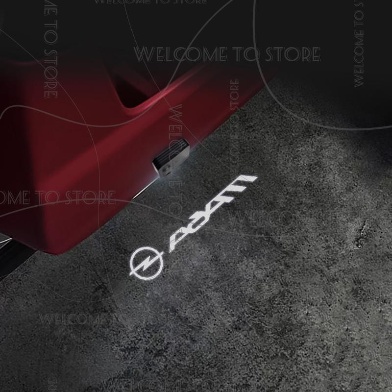 1/2 Stück Für Opel Mokka Corsa Astra Adam Meriva Insignia GTC LOGO Auto Tür Willkommenslicht LED HD Projektor Lampe Lichter Zubehör