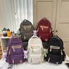 Schoolbag Korean version ins new high-value college style simple backpack couple light travel mountaineering large-capacity backpack