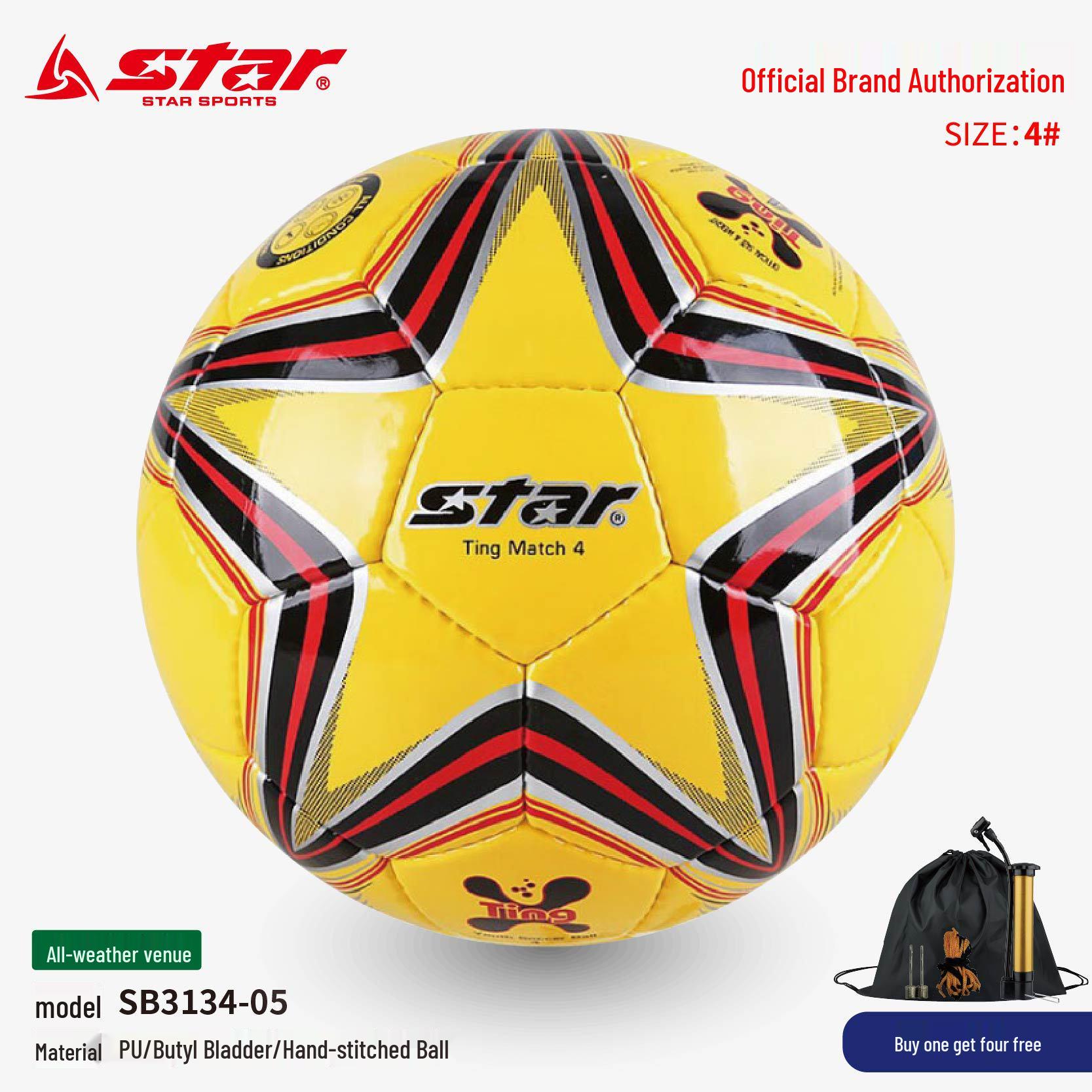 STAR SB3134-05 Youth Size 4 Indoor Training Futsal Ball Size 4 Ball (5-7 players)