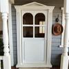 Retro Style 1/12 Scale Dollhouses Bathroom Classical Door Bathroom For DIY Room Decorations