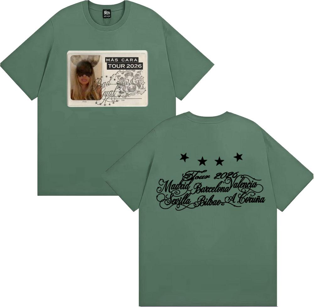 

Bad Gyal Mas Cara Tour 2026 Merch Tee Shirt Unisex Womens Fashion Aesthetic Short Sleeve Tshirt Summer ONeck 100 Cotton T Shirt 4XL