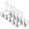 Metal Hangers With Clips Wardrobe Clothes Hanger  Light-Weight Metal Clothes Hangers for Home Hotels Dorms Malls