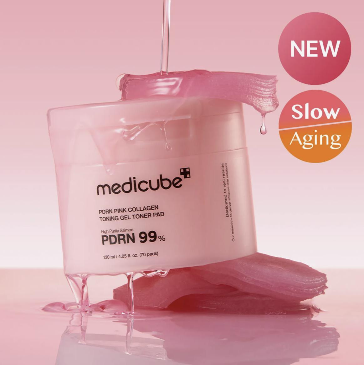 

Medicube PDRN Pink Collagen Toning Gel Toner Pads 70P