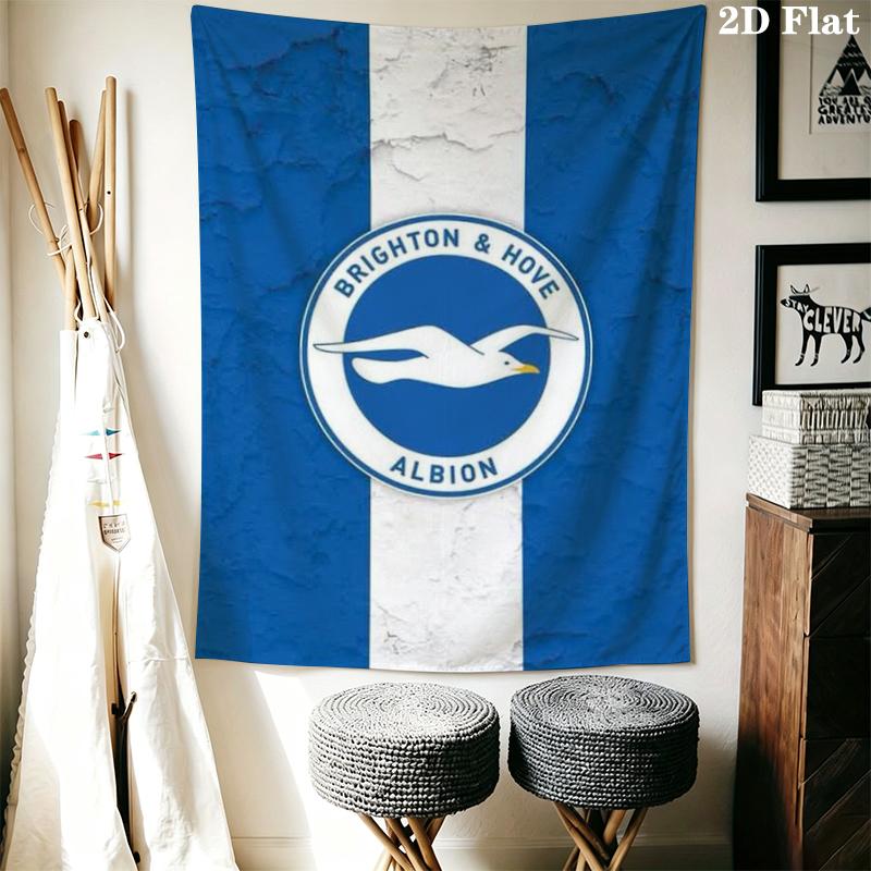 Brighton Wall Tapestry Aesthetic Wall Hanging Printed Fabric Blanket Decorative Tapestries for Bedroom Living Room Home Decor