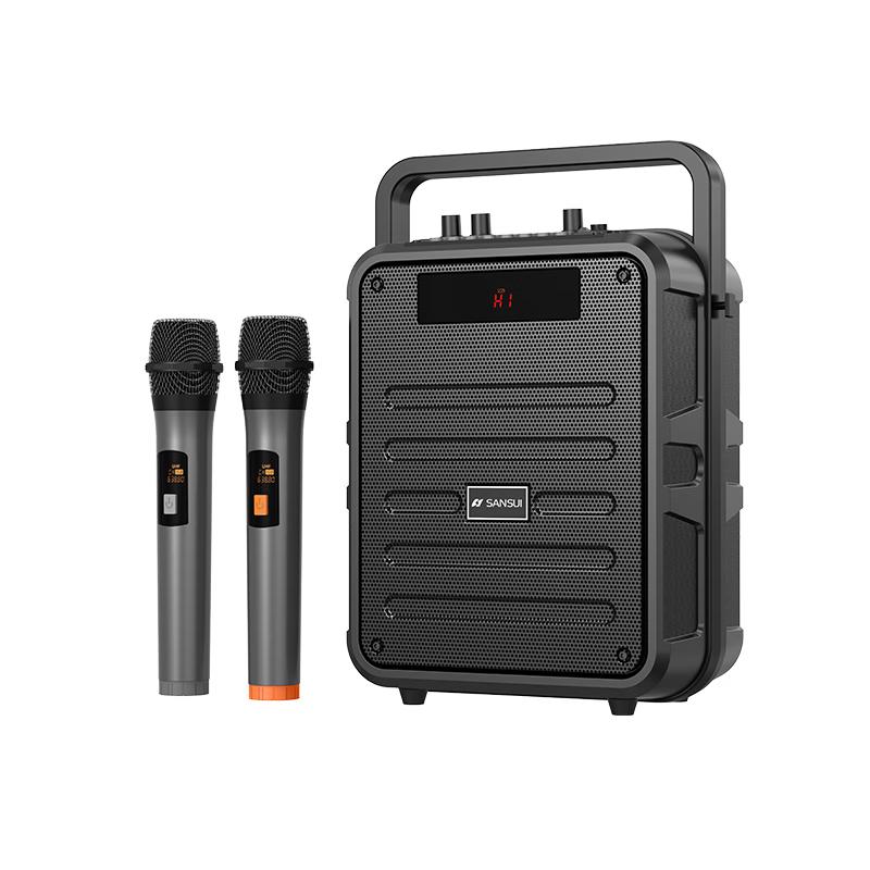 SANSUI Portable Outdoor Karaoke Bluetooth Speaker