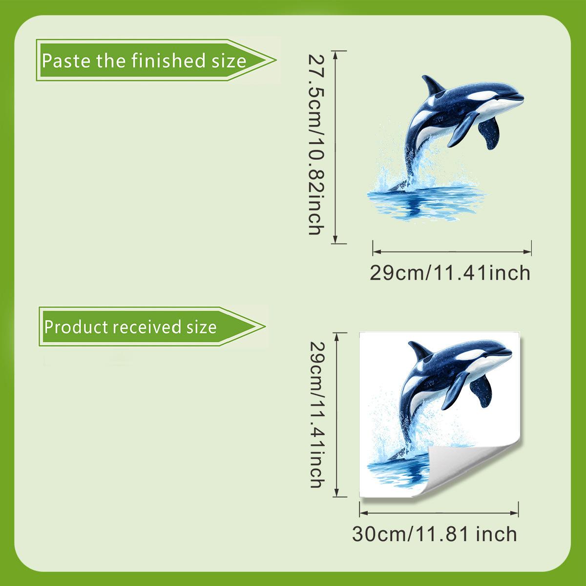 

Наклейки на унитаз в стиле океана, Креативные декоративные наклейки для ванных комнат и туалетов 30*30cm