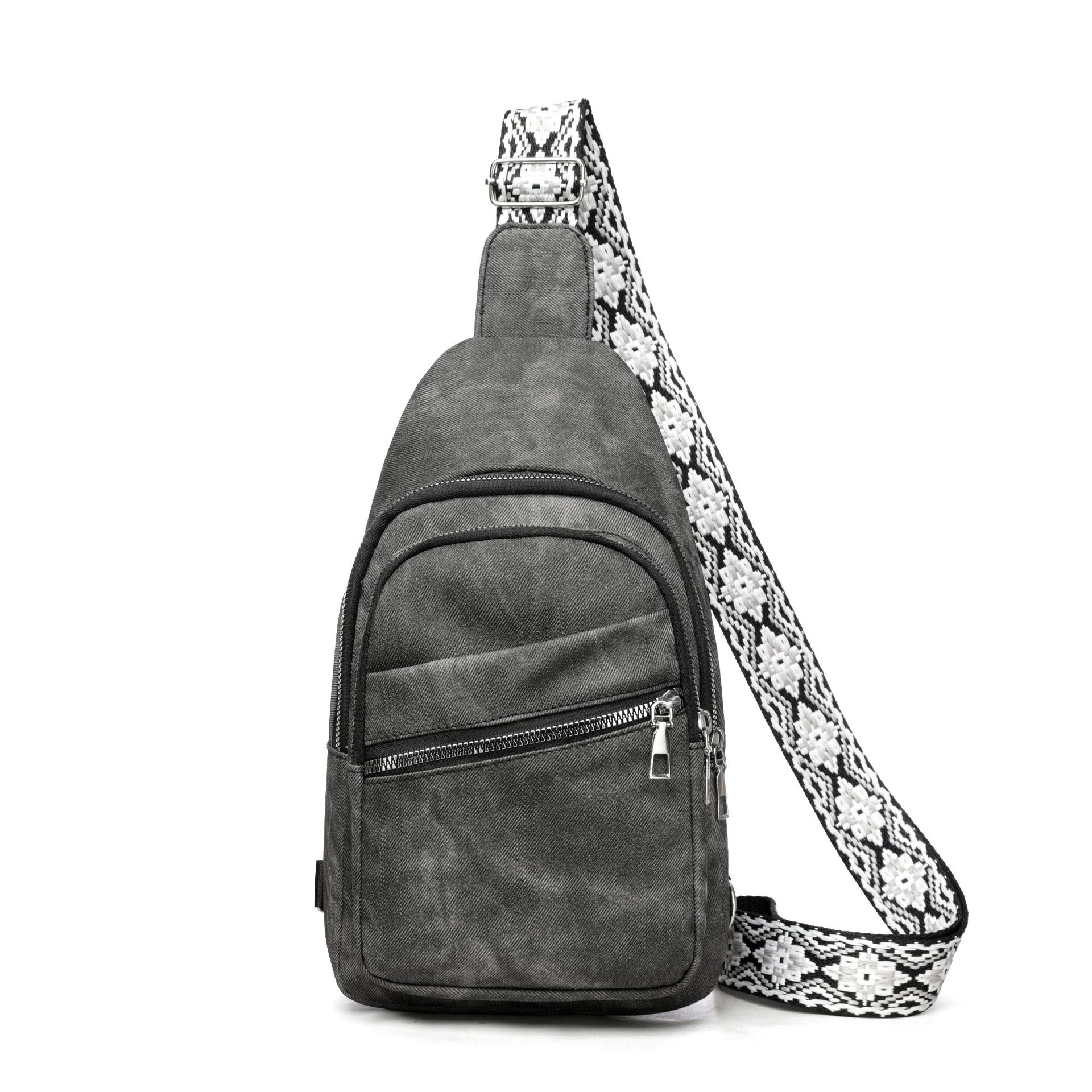 Модная сумка через плечо Trend Commuter женская нагрудная сумка Business Simple Большая вместительная сумка через плечо чёрный