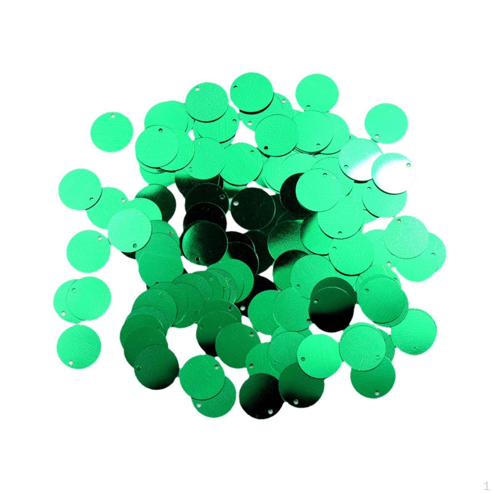 

130 шт. круглых россыпей пайеток, декора, сделай сам, плоские пайетки с отверстием для невесты зелёный