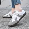 Outdoor Walking Shoes PU Leather Retro Trainers Men Women Elastic Flats Light Running Jogging Sports Shoes Traveling Shoes