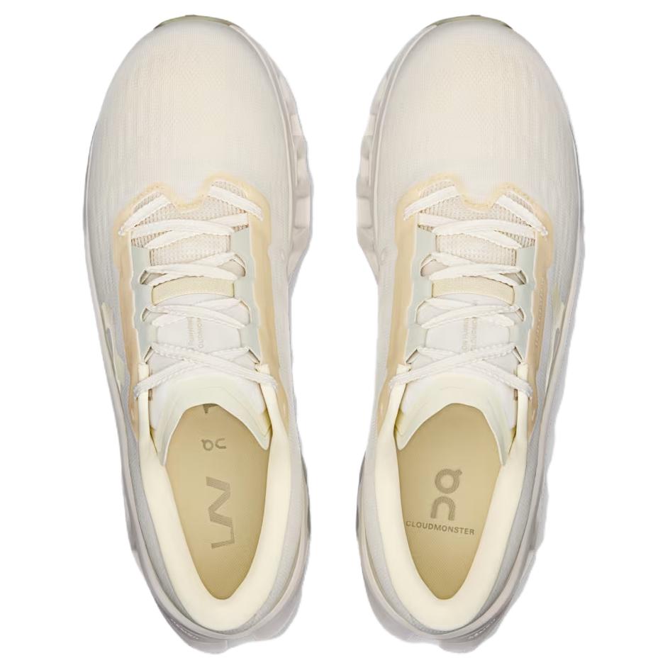 On Cloudmonster 3 Breathable Rebound Running Shoes Men's Milk White 3MG10905508