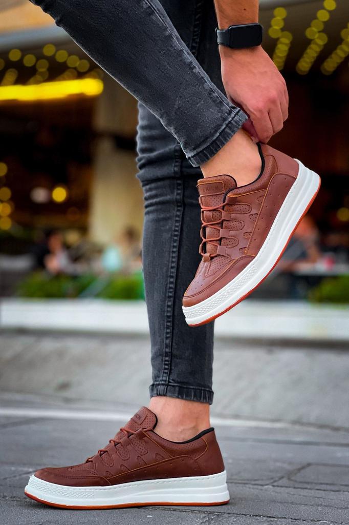 Chekich H Nová kolekce CH040 C-Rey Pánská obuv Bílá Černá Hnědá Tmavě hnědá