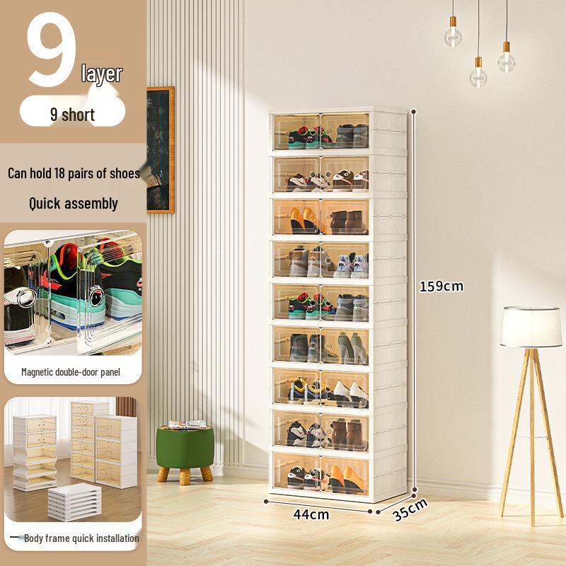 

Складная полка для хранения обуви - Не требует установки No installation, pull to use