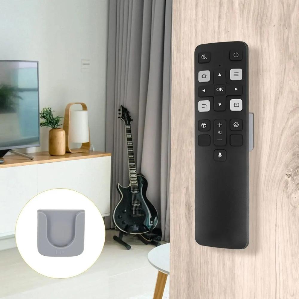 1pcs NEW Punch-free Remote Control Holder Wall Mount Anti-Lost ABS Storage Hook Control Organizer Home Office Accessories 2026