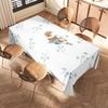 Waterproof Tablecloth Washable Floral Design Kitchen Dining Table Cover Protector Home Decor