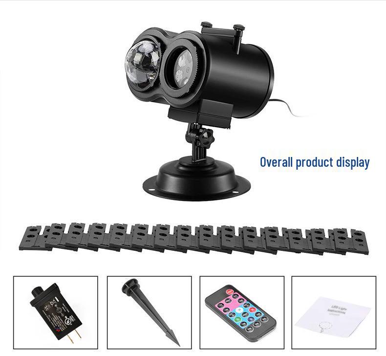 Bright Outdoor Waterproof Snowflake Projector Light for Christmas & Halloween