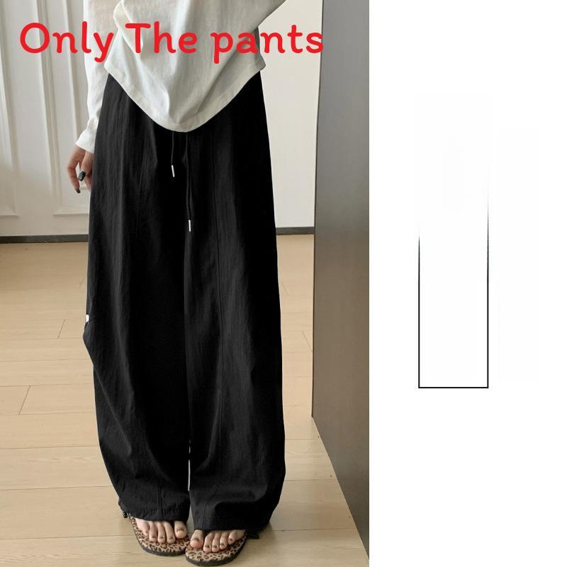 Casual High Waist Embroidered Wide Leg Pants For Women Summer Lightweight Linen Style