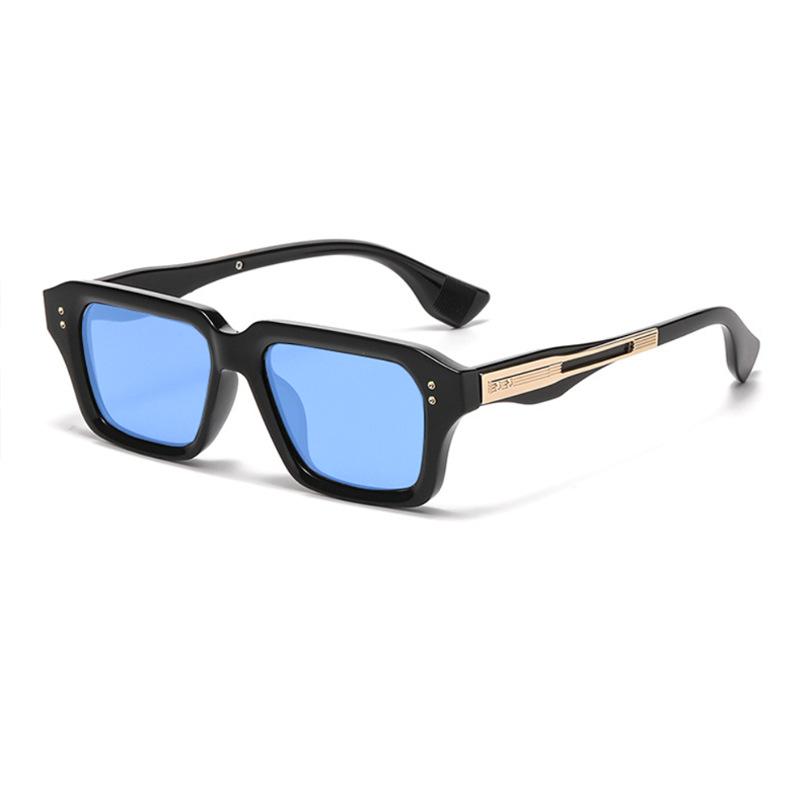 Retro Luxury Metal Square Frame Sunglasses for Men Fashion Popular Outdoor Sports Cycling Driving UV400 Sunglasses Goggles