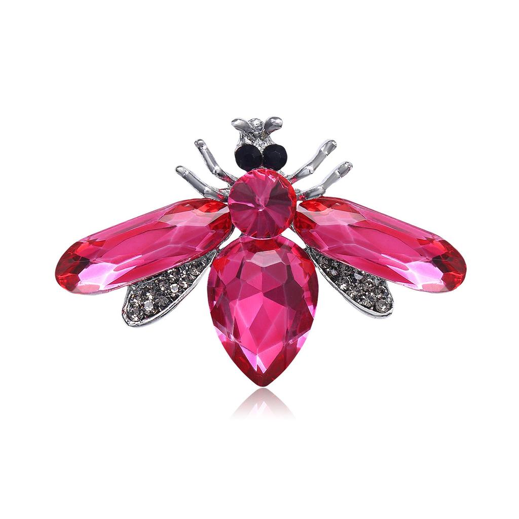Korean Crystal Bee Brooch: Cute Insect Lapel Pin & Fashion Accessory
