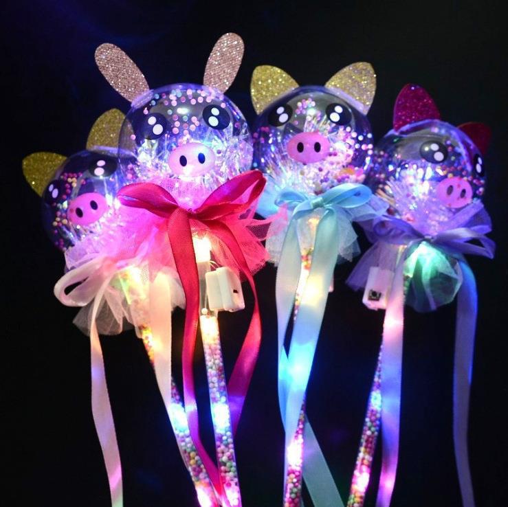 Starry Sky Magic Wand: Children's Luminous Bobo Fairy Wand Toy