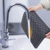 Silicone Dish Drying Mat Non-Slip Sink Mat for Kitchen Counter Heat-Resistant Dish Drainer Pad Easy-Clean Fridge & Drawer Liner