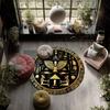 Ancient Egyptian Pattern  Round Area Rug,Carpet Rug for Living Room Bedroom Sofa Playroom Decor,Non-slip Floor Mat