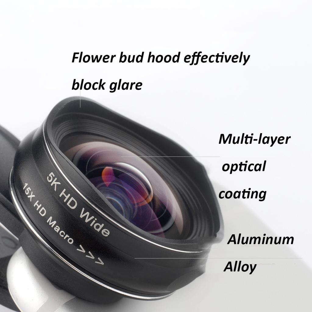 2022 New Design HD 100mm Super Macro Lens for Mobile Phones High Resolution Camera Lens Accessory