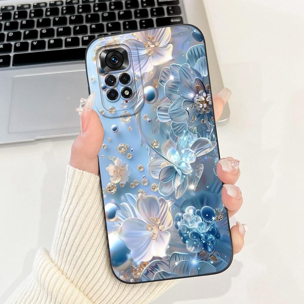 6.67'' Global For Redmi Note 11 Pro Case Silicone Fashion Luxury Cute Cat Painted Shockproof Phone Case For Redmi Note 11 Pro 5G