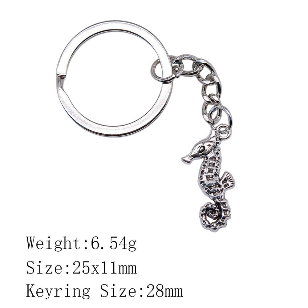 Mother's Day Keychain For Bags Seahorse Octopus Mermaid Key Ring Souvenir Men Chains