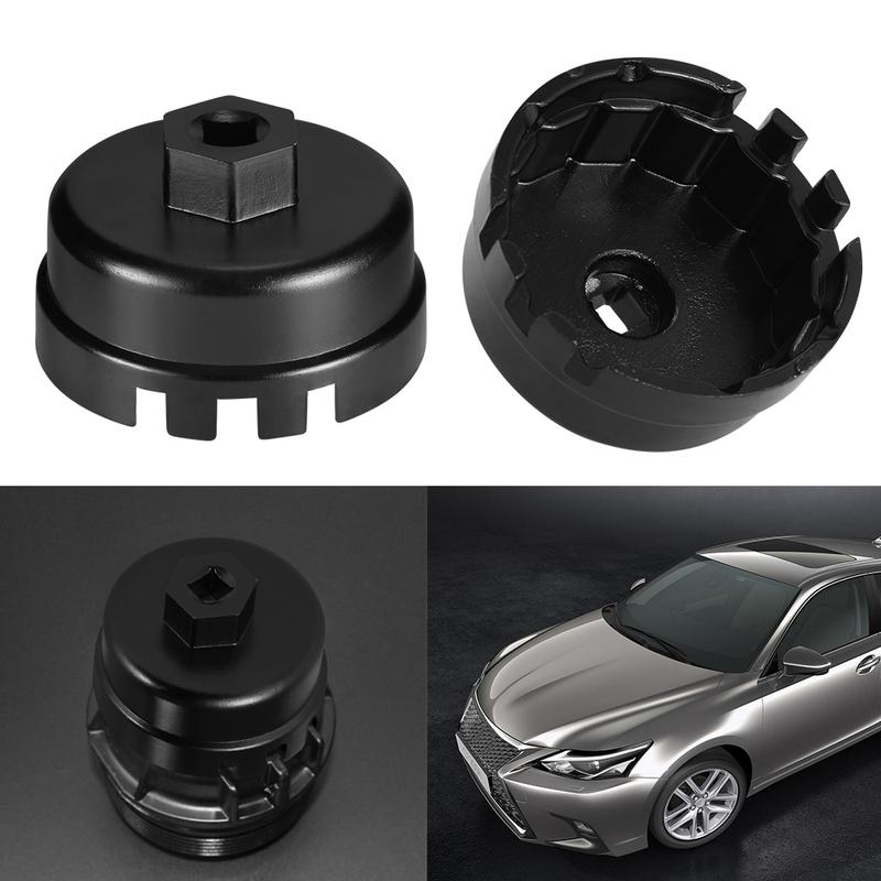 Oil Filter Wrench Removal Tool 14 Flute 64.5mm Socket Remover for Toyota Corolla Rumion ISIS IST Noah Premio Prius Voxy