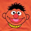Sesame Street Unisex Adult Ernie Full Face Ringspun Cotton T-Shirt