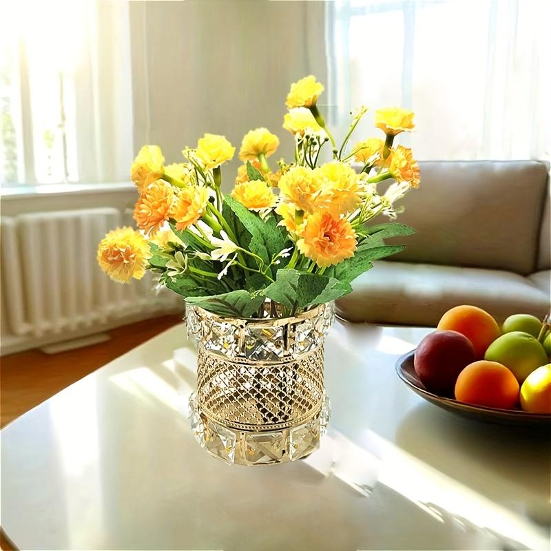 1Pcs New European-style Metal Makeup Brush Storage Tube, Home Office Pen Holder, Dressing Table Beauty Brush Bucket, Decorative Ornament Vase