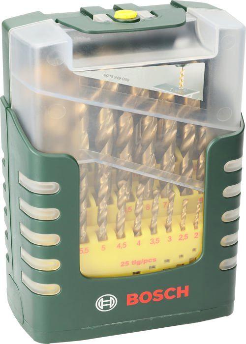 Bosch accessories 2607017154 hss jeu de forets pour le métal 25 pièces 1 mm, 1.5 mm, 2 mm, 2.5 mm, 3 mm, 3.5 mm, 4 mm,
