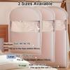 High-Quality Space-Saving Self-Compressing Hanging Storage Bag - Side Opening Design, Durable Fabric Garment Organizer with Up To 40% Compression Rate