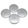 Cyxmtz1 4pcs Car Wheel Center Hub Caps Emblem for Mitsubishi Lancer Ralliart Outlander ASX Colt Pajero Eclipse Delica Accessories