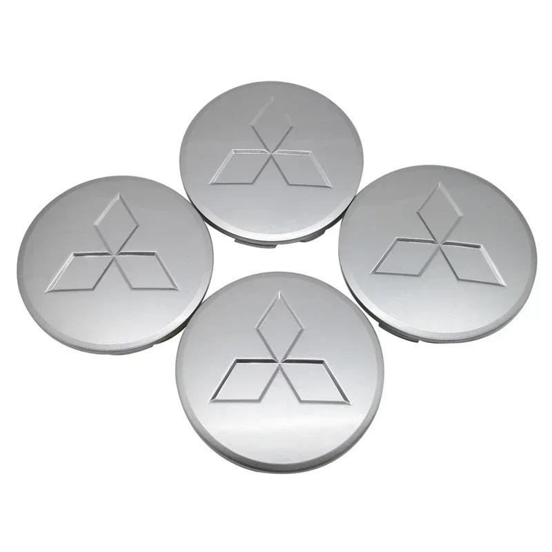 Cyxmtz1 4pcs Car Wheel Center Hub Caps Emblem for Mitsubishi Lancer Ralliart Outlander ASX Colt Pajero Eclipse Delica Accessories