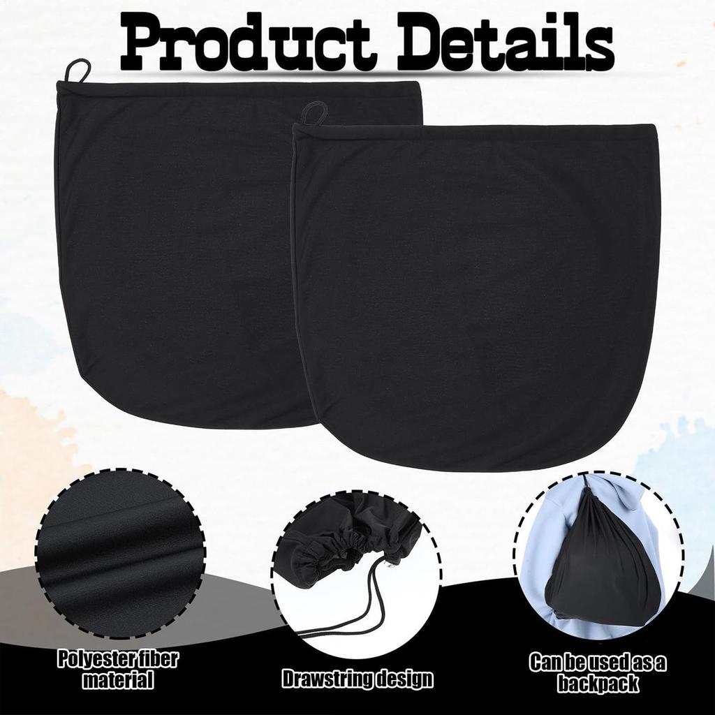 Helmet Storage Bag Motorcycle Helmet Storage Drawstring Bag 2 Pieces Large Capacity Headgear Protection Organizer For Sports Ski