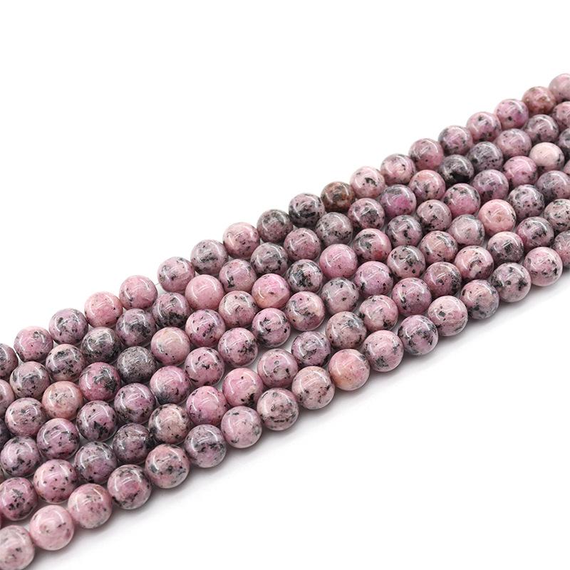 10mm Rose Red Granite Natural Stone Beads for DIY Jewelry Accessories