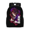 Demon Slayers Backpack for Women Men Waterproof College School Kokushibo Bag Printing Bookbag