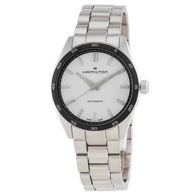 Jazzmaster Performer Stainless Steel White Dial Automatic H36205110 100M Men's Watch