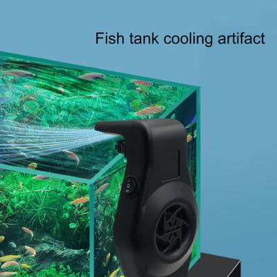 Yousheng Aquarienlüfter Starker Wind Wandmontage Einfache Bedienung Leise USB-Kabel Kühlung ABS Niedrigere Temperatur Aquarium Kühler Lüfter Fisch