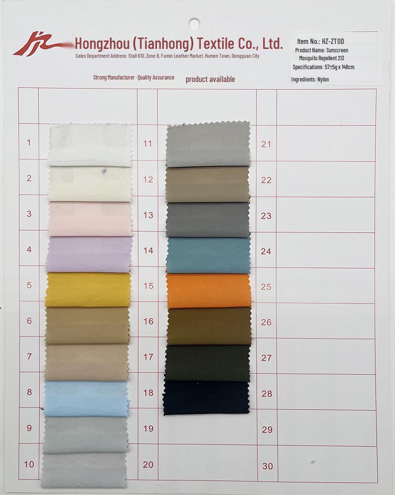 Tkanina Nylonowa Jedwab Lodowy UPF50+ Ochrona Przeciwsłoneczna, Odstraszająca Komary, Szybkoschnąca, Materiał Ubraniowy Anti-UV.