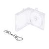 Mini Cd Keychain Album Cases Plastic Cd Cases Clear Dvd Cover Bulk Dvd Jewel Keyring Music Blank Mini Compact Disc Holder