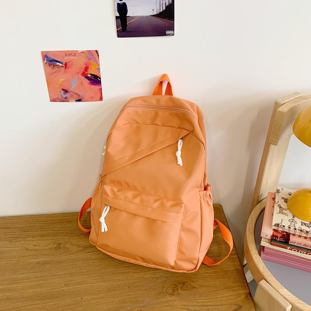 Korean version of the new small fresh backpack high value campus junior high school student schoolbag trend large capacity travel backpack